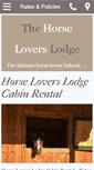 Mobile Screenshot of horseloverslodge.com